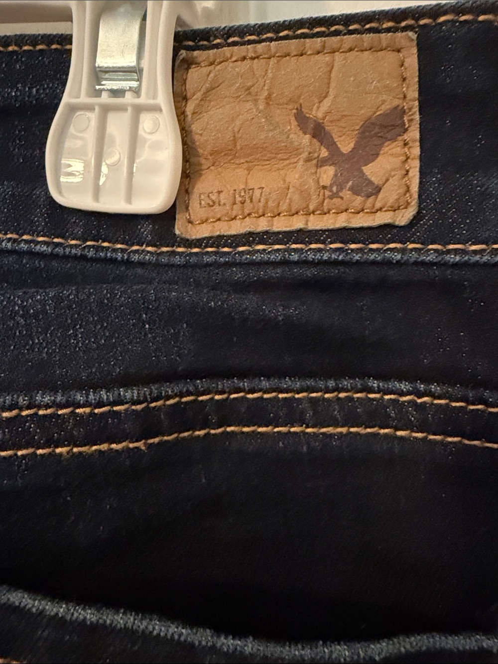 American Eagle Outfitters Women's Dark Indigo Skinny Jeans - Picture 6 of 8